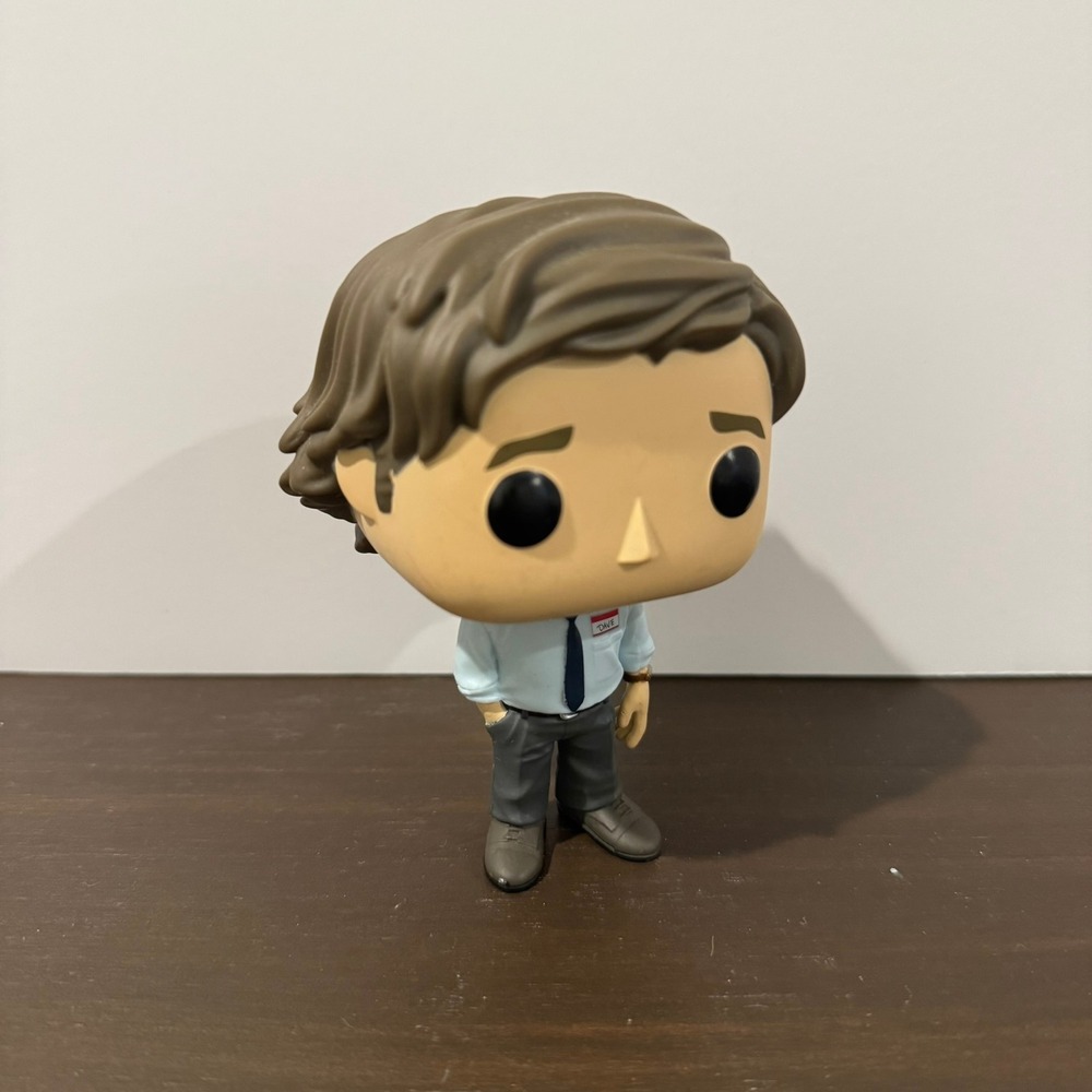 Funko Pop The Office Jim Halpert Dave Name Tag Vinyl Figure 870 Loose Preowned - Picture 5 of 5